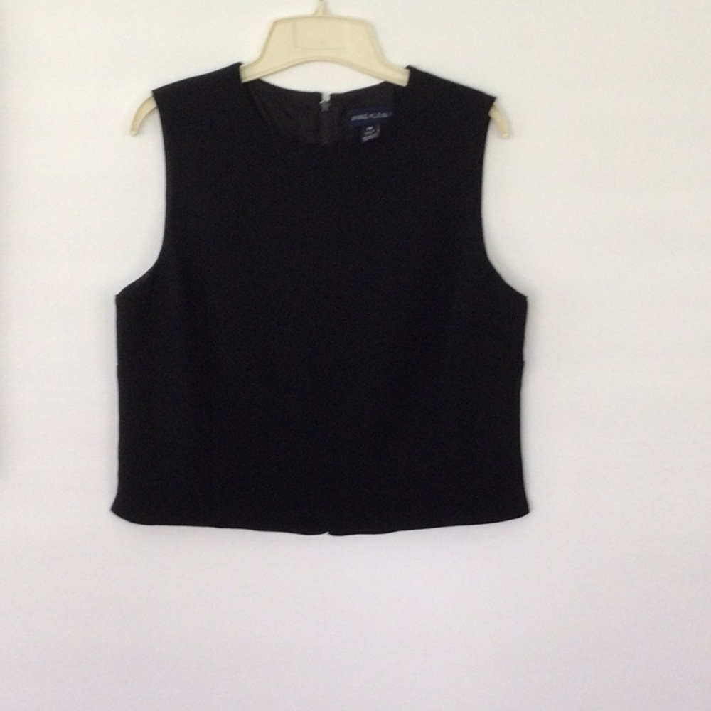 Woman’s Ann Klein Sleeveless Black Top Size 14. Zipper down back lined. #29 - Picture 4 of 8